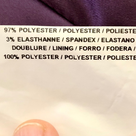 Joseph Ribkoff, Purple, Satin, Twist Front, Top, Blouse, Size 6,‎ Nice Condition - Picture 11 of 12